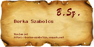 Borka Szabolcs névjegykártya